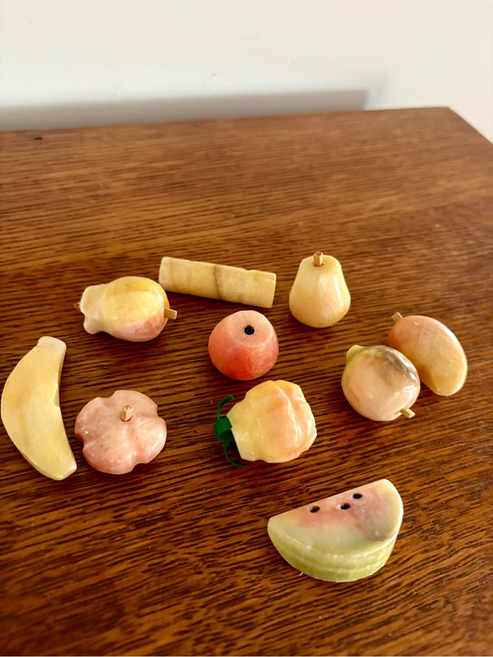 Set of Miniature Alabaster Fruits